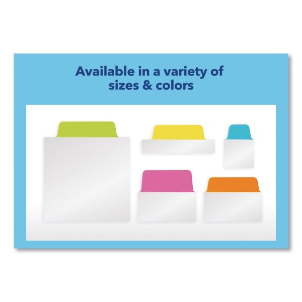 Avery Ultra Tabs Repositionable Big Tabs, 1/5-Cut Tabs, Assorted Neon, 2" Wide, 20/Pack