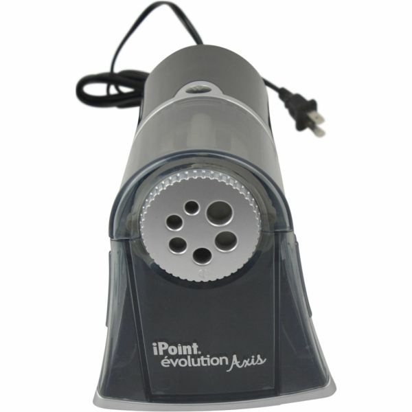 Acme United Ipoint Evolution Axis 6-Hole Electric Pencil Sharpener, Silver