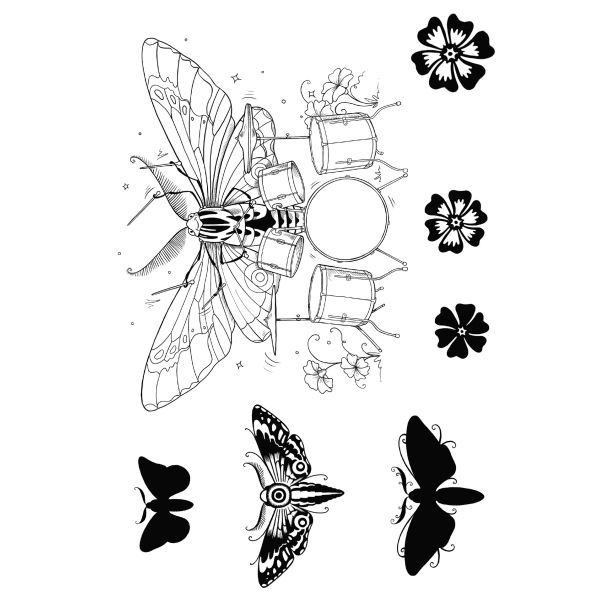 Pink Ink Designs A6 Clear Stamp