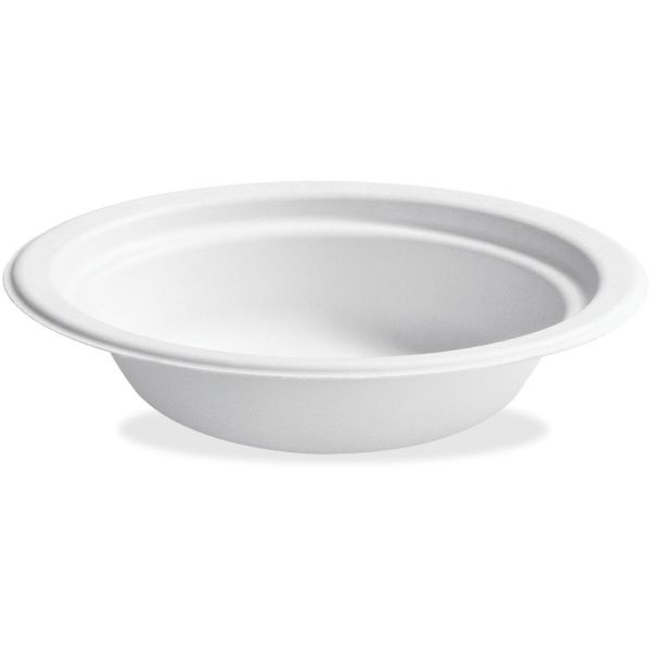 Chinet Classic Bowls, 12 Oz, 100% Recycled, White, 125 Bowls Per Pack, Case Of 8 Packs