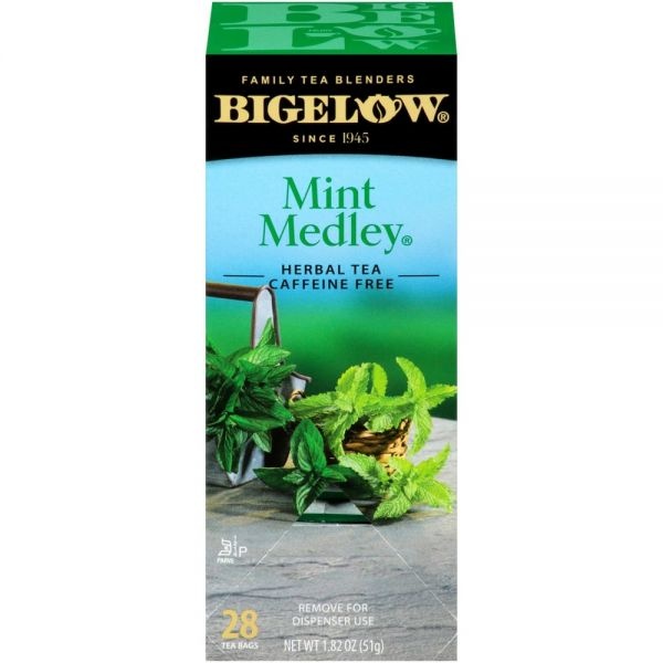 Bigelow Mint Medley Herbal Tea, 28/Box