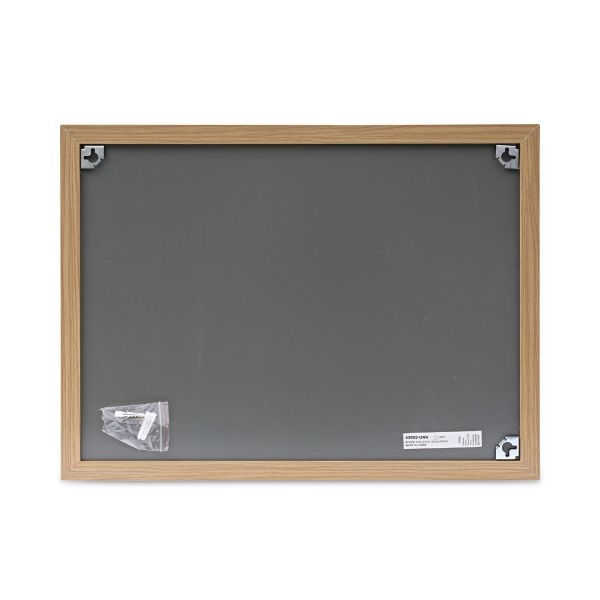 Universal Cork Board With Oak Style Frame, 24 X 18, Tan Surface