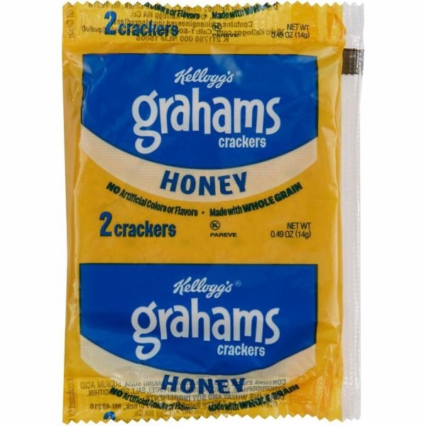 Keebler Grahams Honey Crackers, 0.49 Oz, Carton Of 200 Crackers