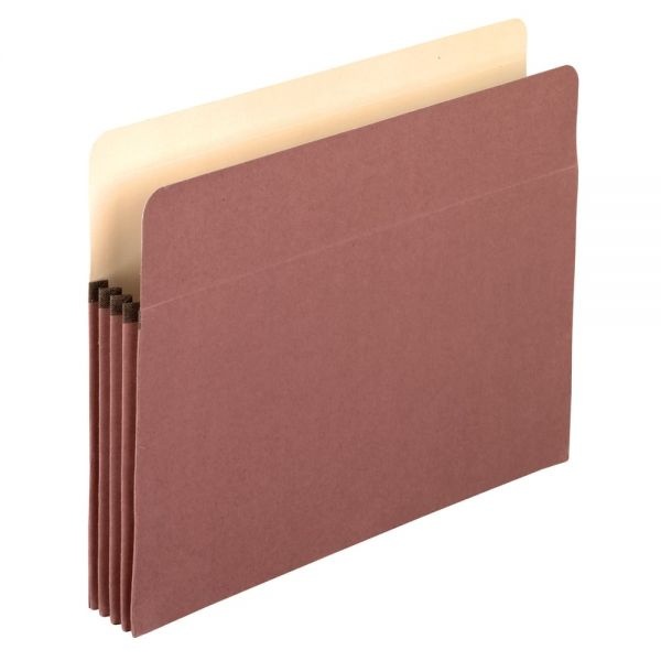 Pendaflex Redrope Expandable File Pockets, 3 1/2" Expansion, Letter Size, Brown, Pack Of 25