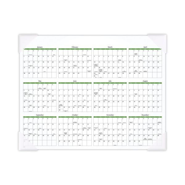 At-A-Glance Floral Panoramic Desk Pad, Floral Photography, 22 X 17, White/Multicolor Sheets, Clear Corners, 12-Month (Jan-Dec): 2023
