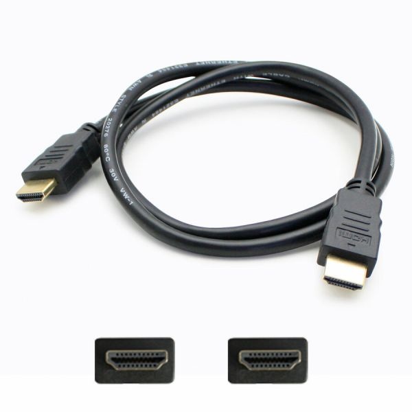 10Ft Hdmi 1.4 Male To Hdmi 1.4 Male Black Cable Which Supports Ethernet Channel For Resolution Up To 4096X2160 (Dci 4K)