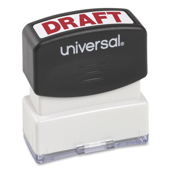 Universal Message Stamp, Draft, Pre-Inked One-Color, Red