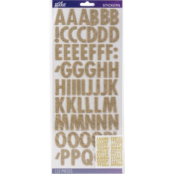 Sticko Alphabet Sticker, Extra Large, Black