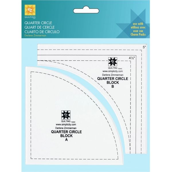 Ez Quilting Quarter Circle Acrylic Ruler