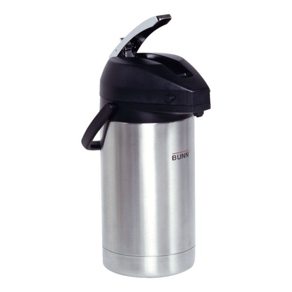 Bunn 3.0L Lever-Action Airpot, Stainless Steel, 32130.0000