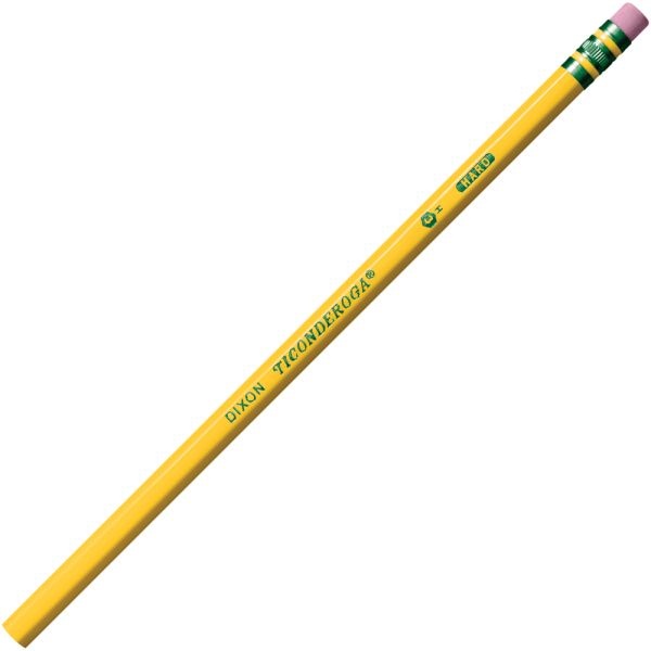 Ticonderoga Pencils, #2 Lead, Medium Soft, Pack Of 12