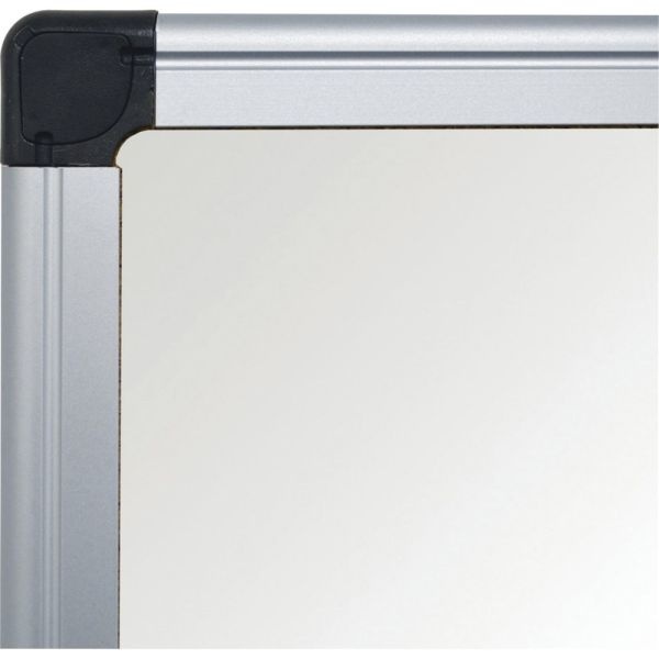 Mastervision Maya Platinum Pure Magnetic Dry-Erase Whiteboard, 48" X 36", Aluminum Frame With Silver Finish