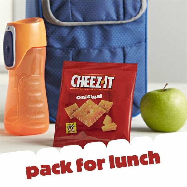 Cheez-It Baked Snack Crackers, Original Flavor, 1.5 Oz Bags, Box Of 45