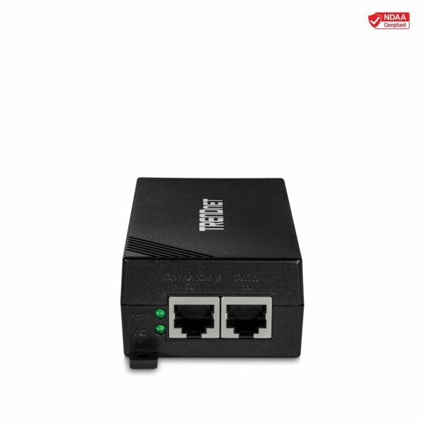 Trendnet Gigabit Power Over Ethernet Plus Injector, Converts Non-Poe Gigabit To Poe+ Or Poe Gigabit, Supplies Poe (15.4W) Or Poe+ (30W) Power Network Distances Up To 100M (328 Ft.), Black, Tpe-115Gi
