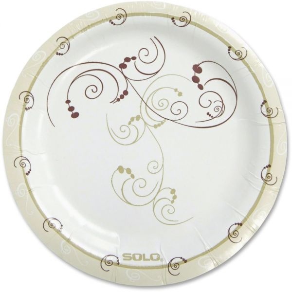 Solo Symphony Paper Plates, 8 1/2", Tan, Pack Of 125