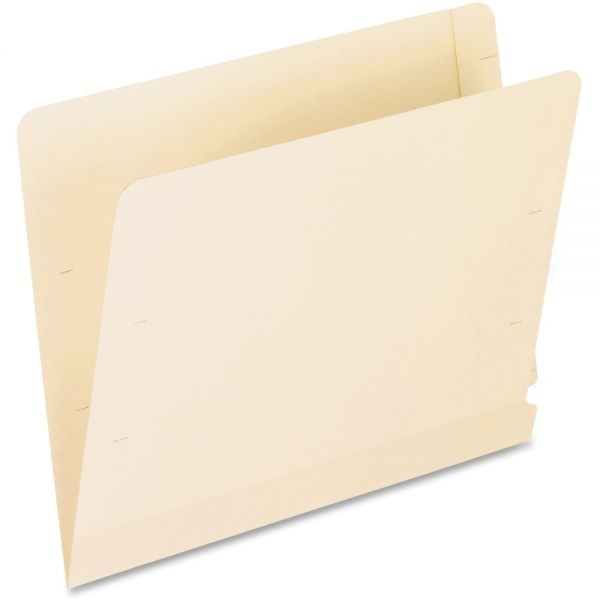 Pendaflex Manila Laminated Spine Shelf File Folders, Straight Tabs, Letter Size, Manila, 50/Box