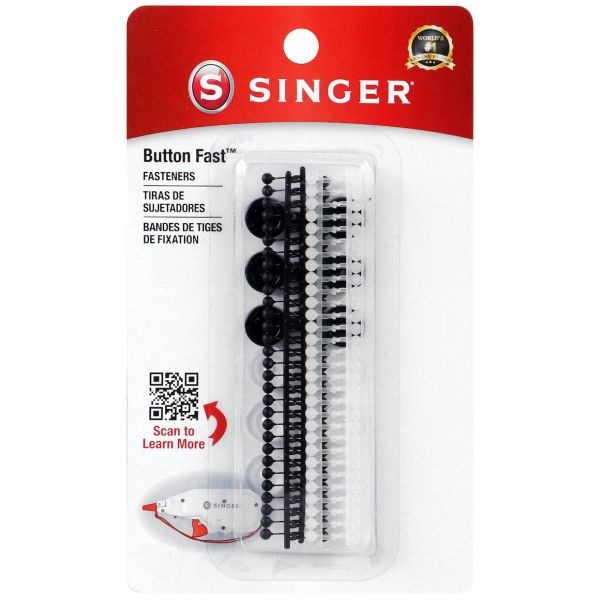 Singer Button Fast Replacement Fasteners And Buttons 132/Pkg
