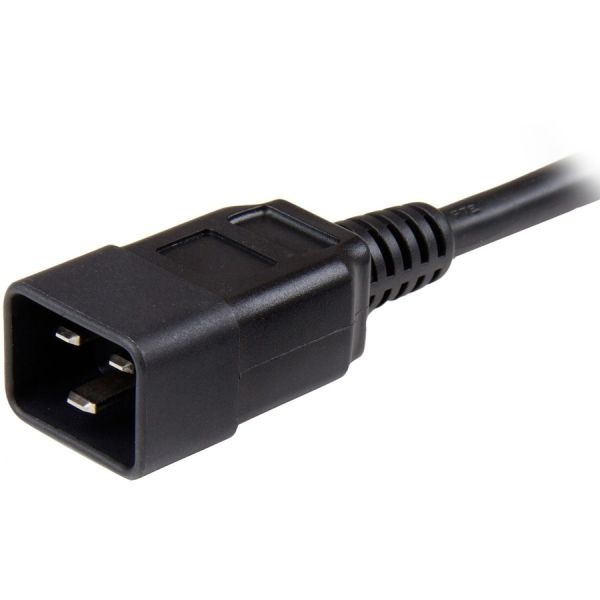 6Ft (1.8M) Heavy Duty Extension Cord, Iec C13 To Iec C20 Black