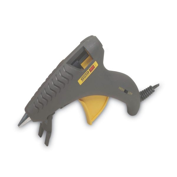 Stanley Bostitch Glueshot Dual-Melt Glue Gun, 7"H X 1/4"W X 10 3/4"D, Gray/Yellow