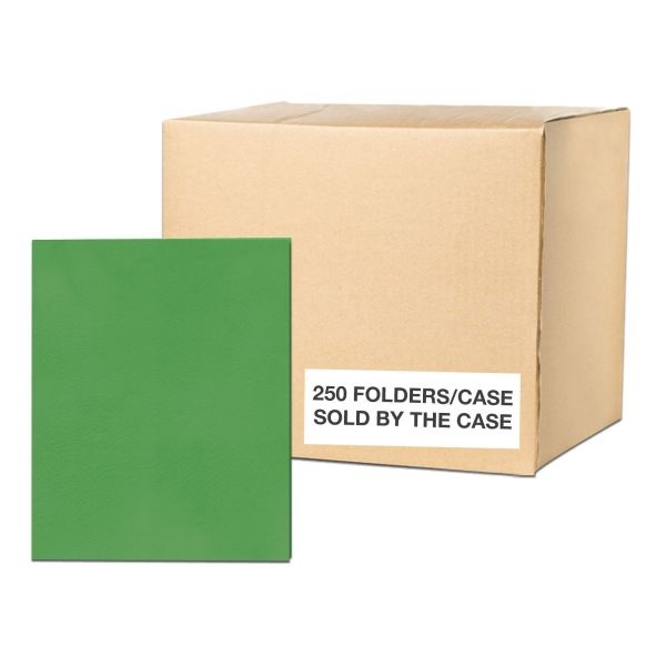 Paper Pkt Folder 11.75"X9.5" Lt Green 25/Box