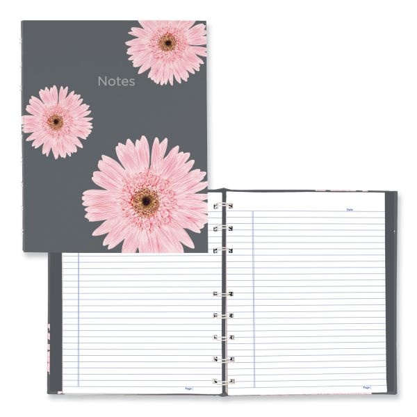 Blueline Notepro Notebook, 1-Subject, Medium/College Rule, Pink/Gray Cover, (75) 9.25 X 7.25 Sheets