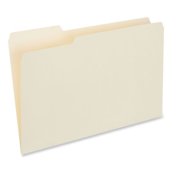 Universal Top Tab File Folders, 1/3-Cut Tabs: Left Position, Legal Size, 0.75" Expansion, Manila, 100/Box