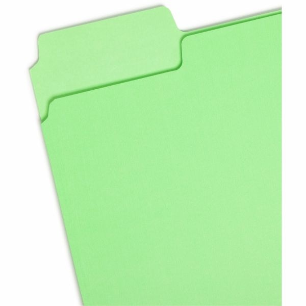 Smead Supertab Colored File Folders, 1/3-Cut Tabs: Assorted, Letter Size, 0.75" Expansion, 11-Pt Stock, Assorted Colors, 24/Pack