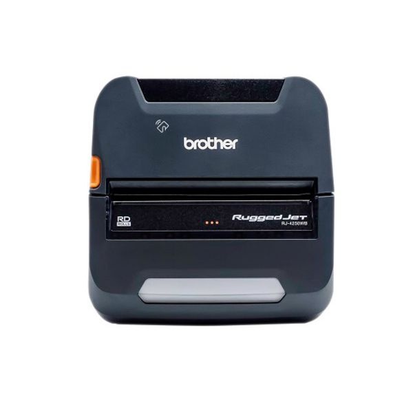 Brother Ruggedjet Rj4250wbl Mobile Direct Thermal Printer - Monochrome - Portable - Label/Receipt Print - Usb - Bluetooth - Near Field Communication (Nfc) - Battery Included