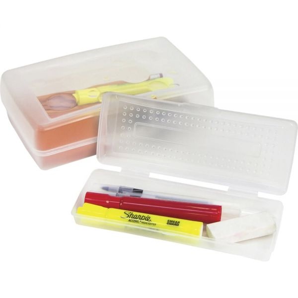 Sparco Clear Mini Pencil Box