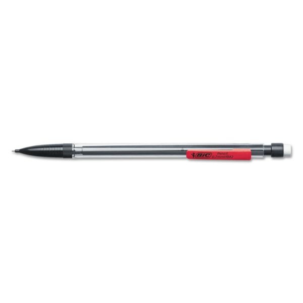 Bic Mechanical Pencils, Xtra Life, 0.7 Mm, Black Barrel, Pack Of 12