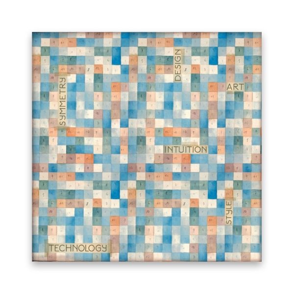 Stamperia Polyester Fabric 12"X12" 4/Pkg