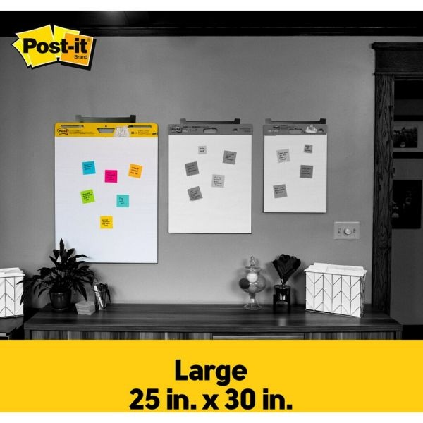 Post it Super Sticky Easel Pads 1 Grid Lines 25 x 30 White Pack Of