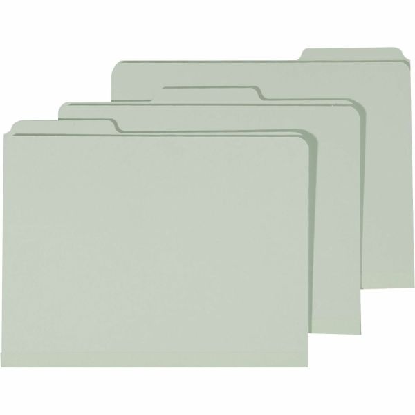 Skilcraft Pressboard Folders, 1/3 Cut, Letter Size, 30% Recycled, Box Of 100 (Abilityone 7530-00-286-8570)