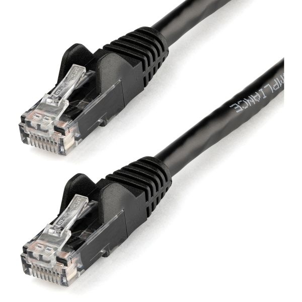 5Ft Cat6 Ethernet Cable - Black Snagless Gigabit - 100W Poe Utp 650Mhz Category 6 Patch Cord Ul Certified Wiring/Tia