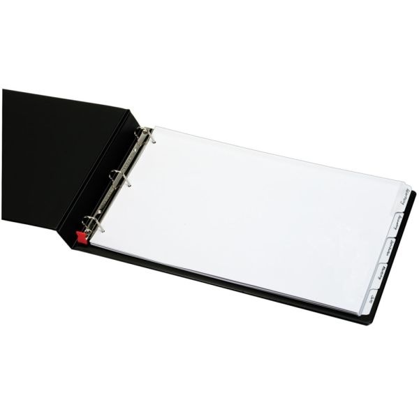 Cardinal Write 'N Erase Tab Dividers, White, Pack Of 5