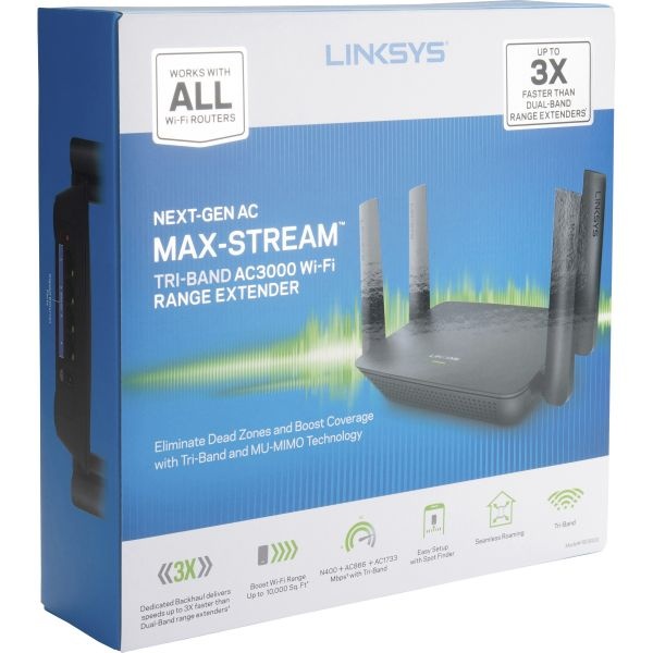 Linksys Re9000 Ieee 802.11Ac 2.93 Gbit/S Wireless Range Extender
