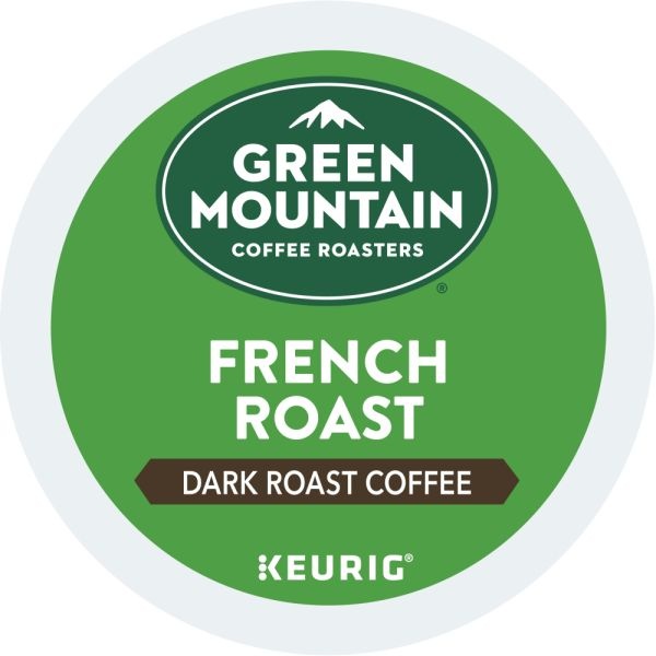 Green Mountain Coffee French Roast Coffee K-Cups, Dark Roast, 96/Carton