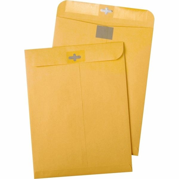 Quality Park Postage Savings Clearclasp Envelopes, 6" X 9", Brown Kraft, Pack Of 100