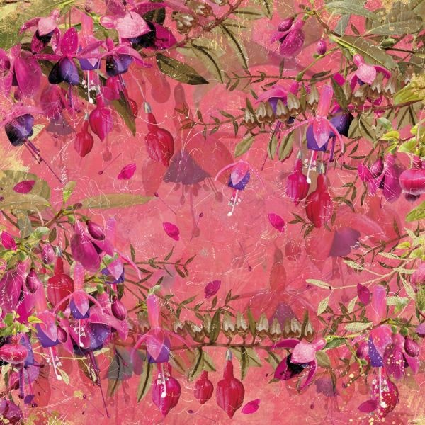 Nature's Garden Fabulous Fuchsia Vellum Pad 8x8 - NOTM698876