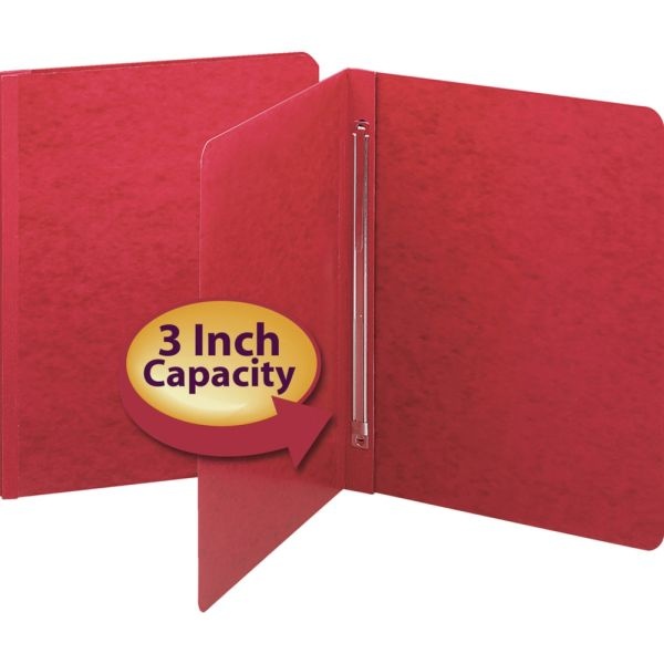 Smead Color Pressboard Binder Covers, 8 1/2" X 11", 60% Recycled, Bright Red