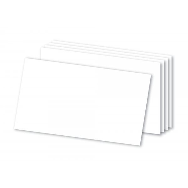 Blank Index Cards, 3" X 5", White, Pack Of 500