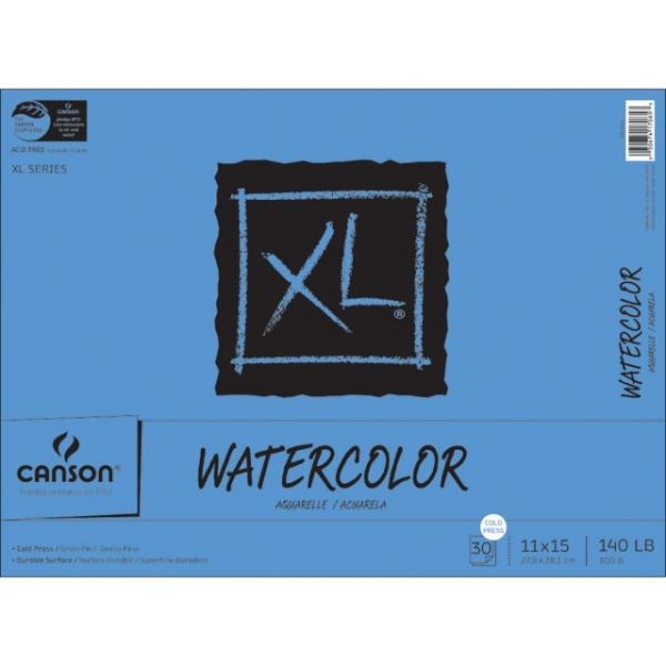 Canson Acid Free Xl Watercolor Paper Pad