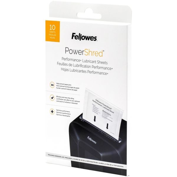 Fellowes Powershred Performance+ Lubricant Sheets