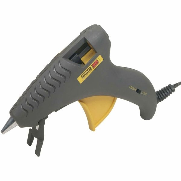 Stanley Bostitch Glueshot Dual-Melt Glue Gun, 7"H X 1/4"W X 10 3/4"D, Gray/Yellow