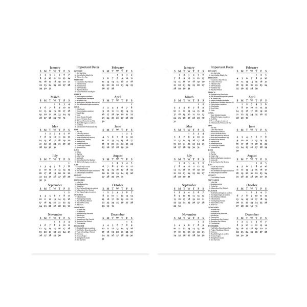 At-A-Glance Photographic Desk Calendar Refill, 3 1/2 X 6, 2023 Calendar