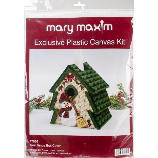 Mary Maxim Plastic Canvas Tissue Box Kit 5"