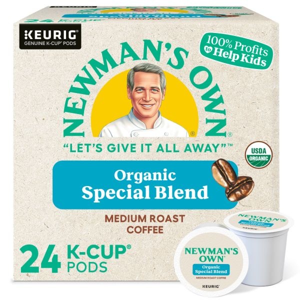 Newman's Own Organics Special Blend Coffee K-Cups, 24/Box