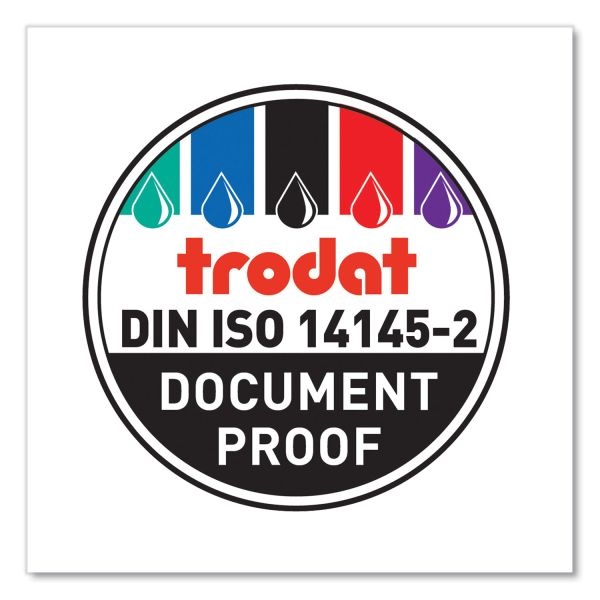 Trodat Custom Dater Replacment Ink Pad - 1 Each - 1.8" Diameter - Black Ink - Black - Plastic