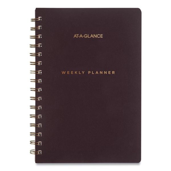 At-A-Glance Signature Lite Weekly/Monthly Planner, 8.5 X 5.75, Maroon Cover, 12-Month (Jan To Dec): 2023, 2023 Calendar