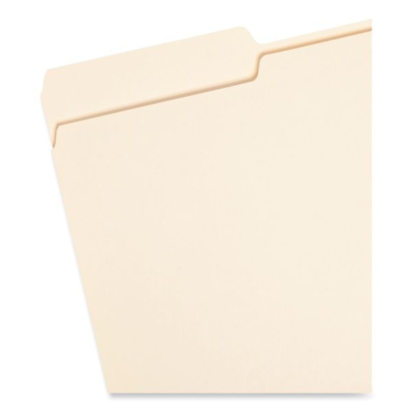 Smead Selected Tab Position Manila File Folders, Legal Size, 1/3 Cut, Position 1, Pack Of 100